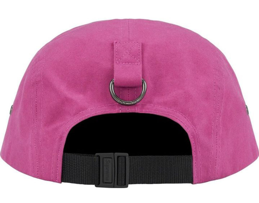 Supreme - Waxed Cotton Camp Cap Magenta