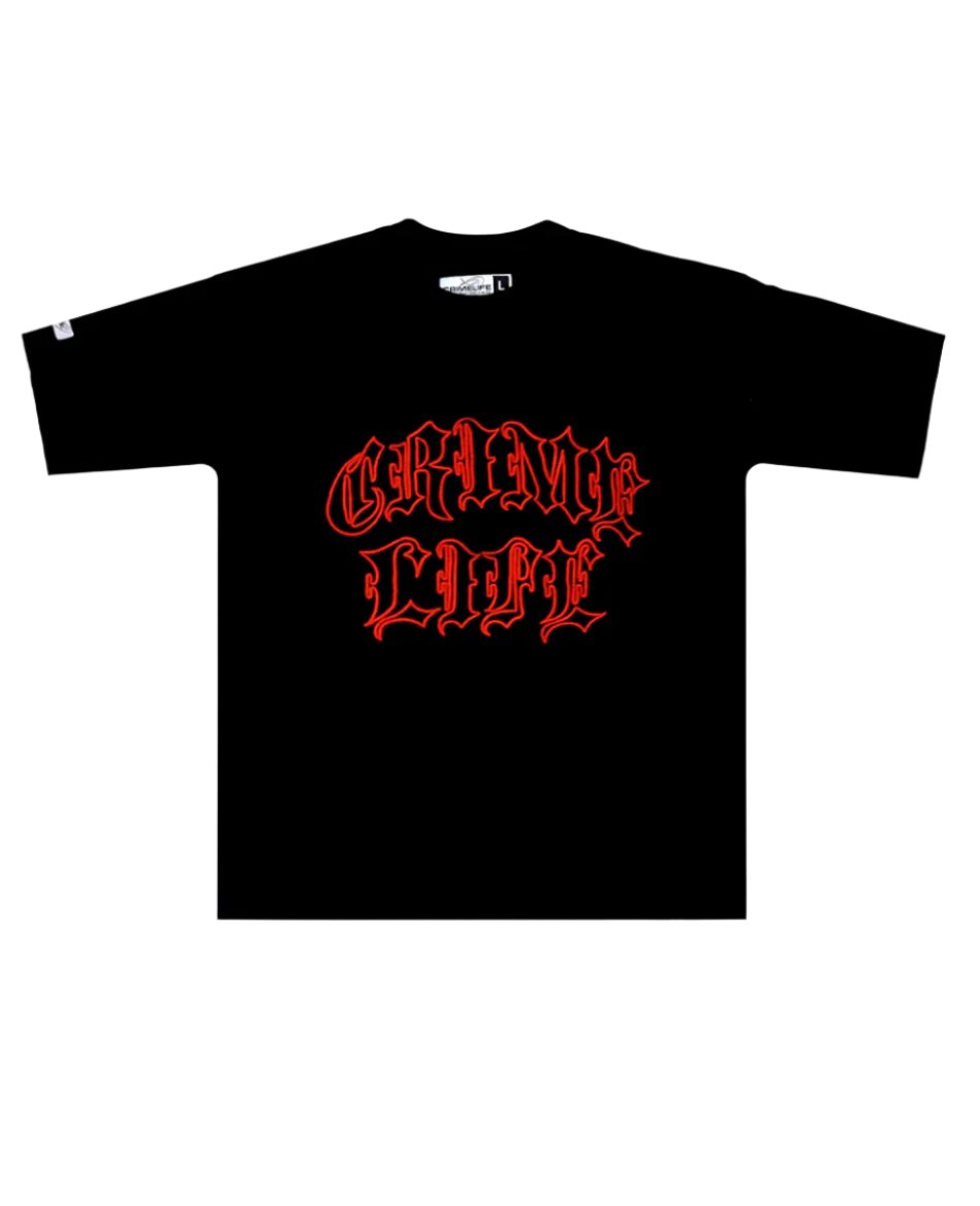 CRIME GOTHIC EMBRODERY TEE