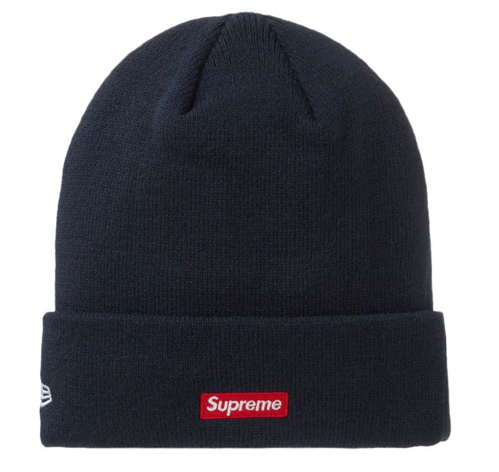 Supreme New Era S Logo Beanie - Navy