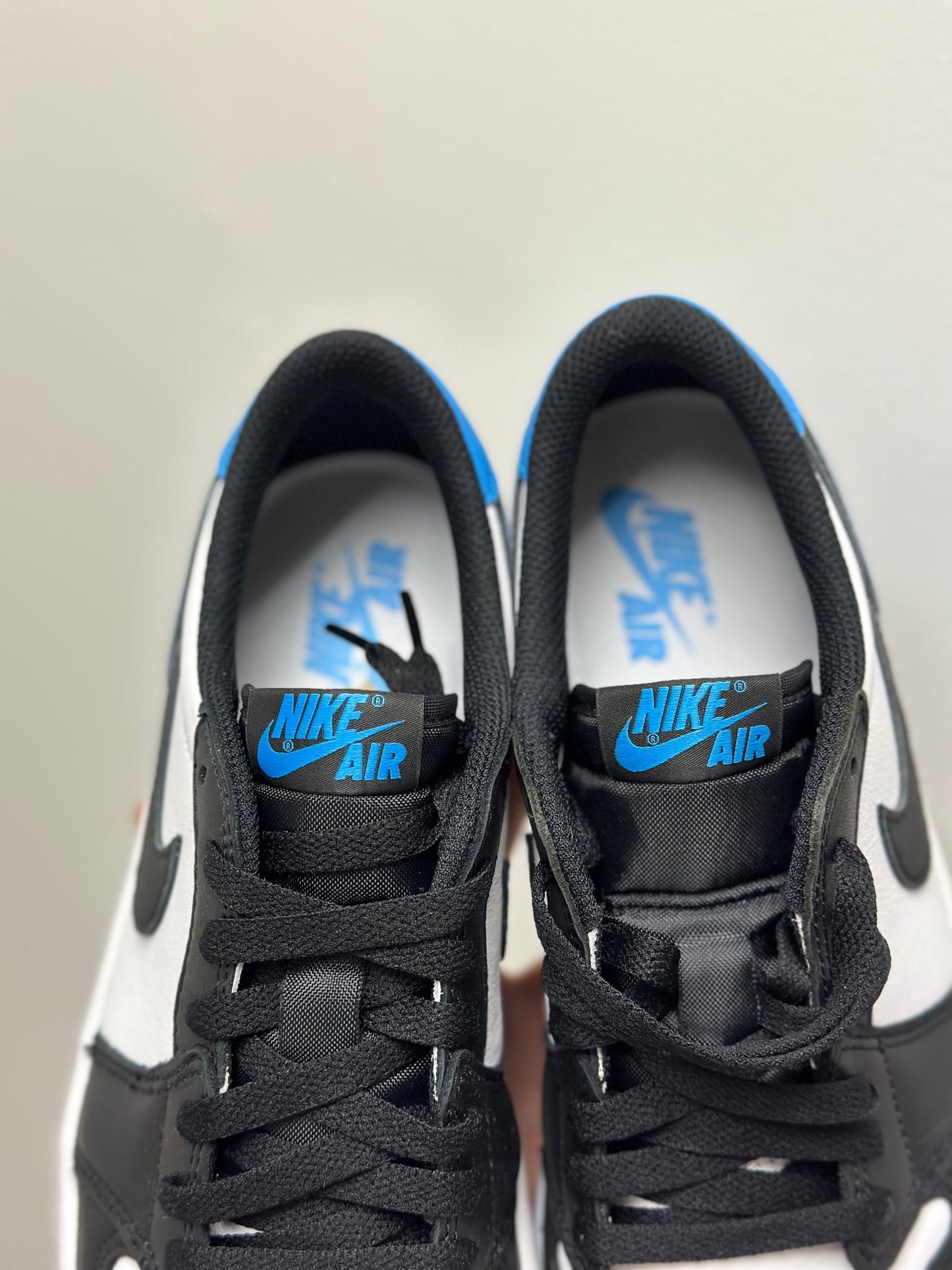 Jordan 1 Retro Low OG Black Dark Powder Blue