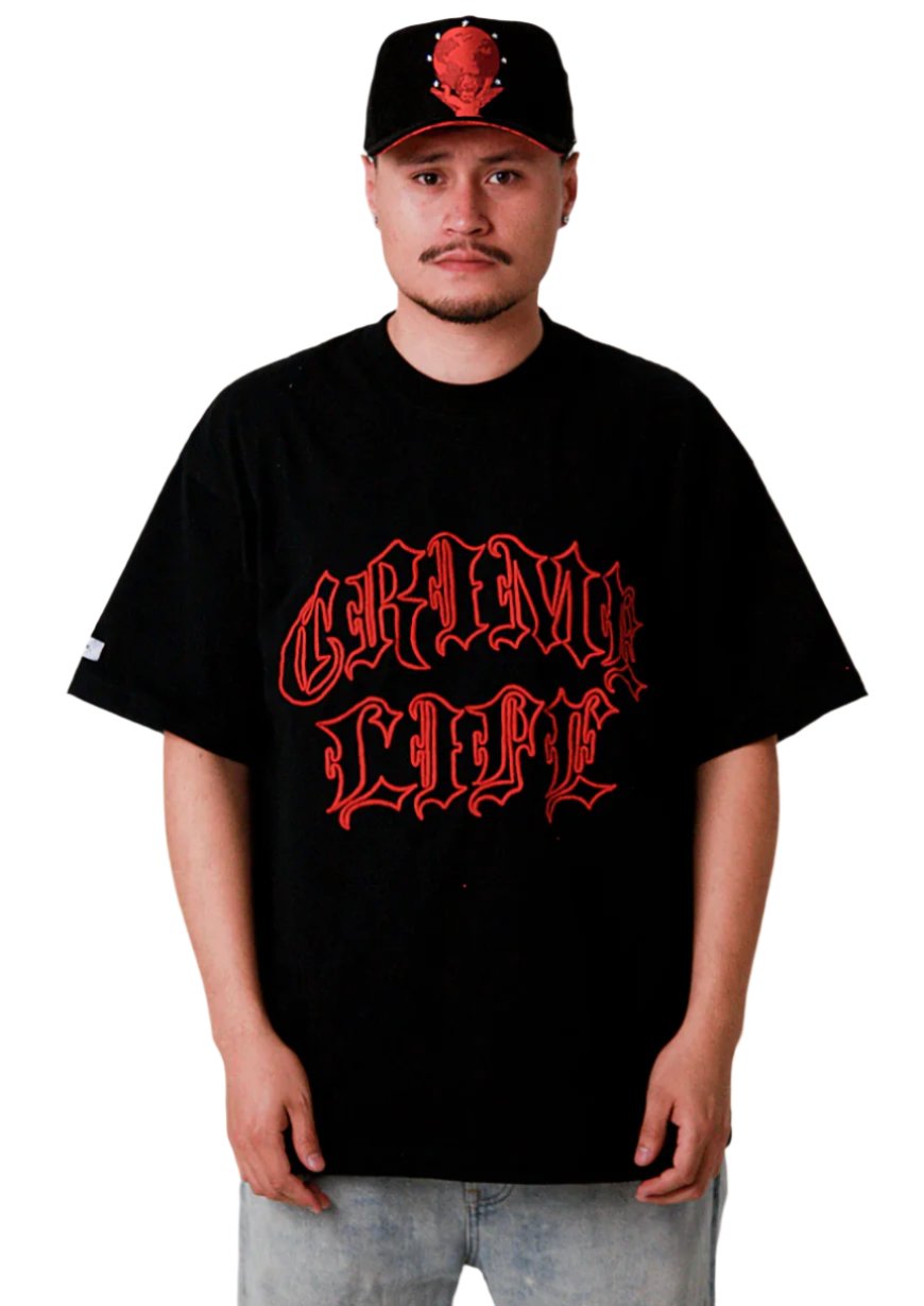 CRIME GOTHIC EMBRODERY TEE