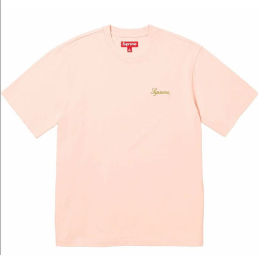 Supreme Washed Script S/S Top (FW23) Rose