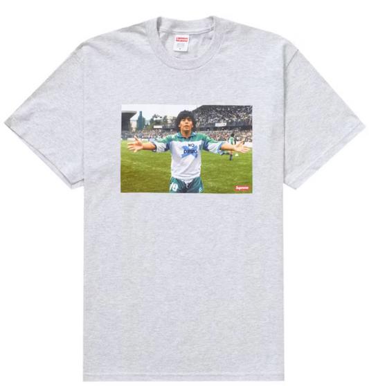 Supreme Maradona Tee Grey