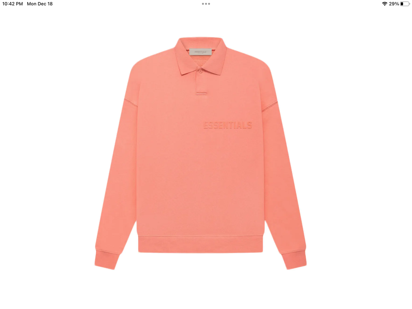 ESSENTIALS Polo Coral