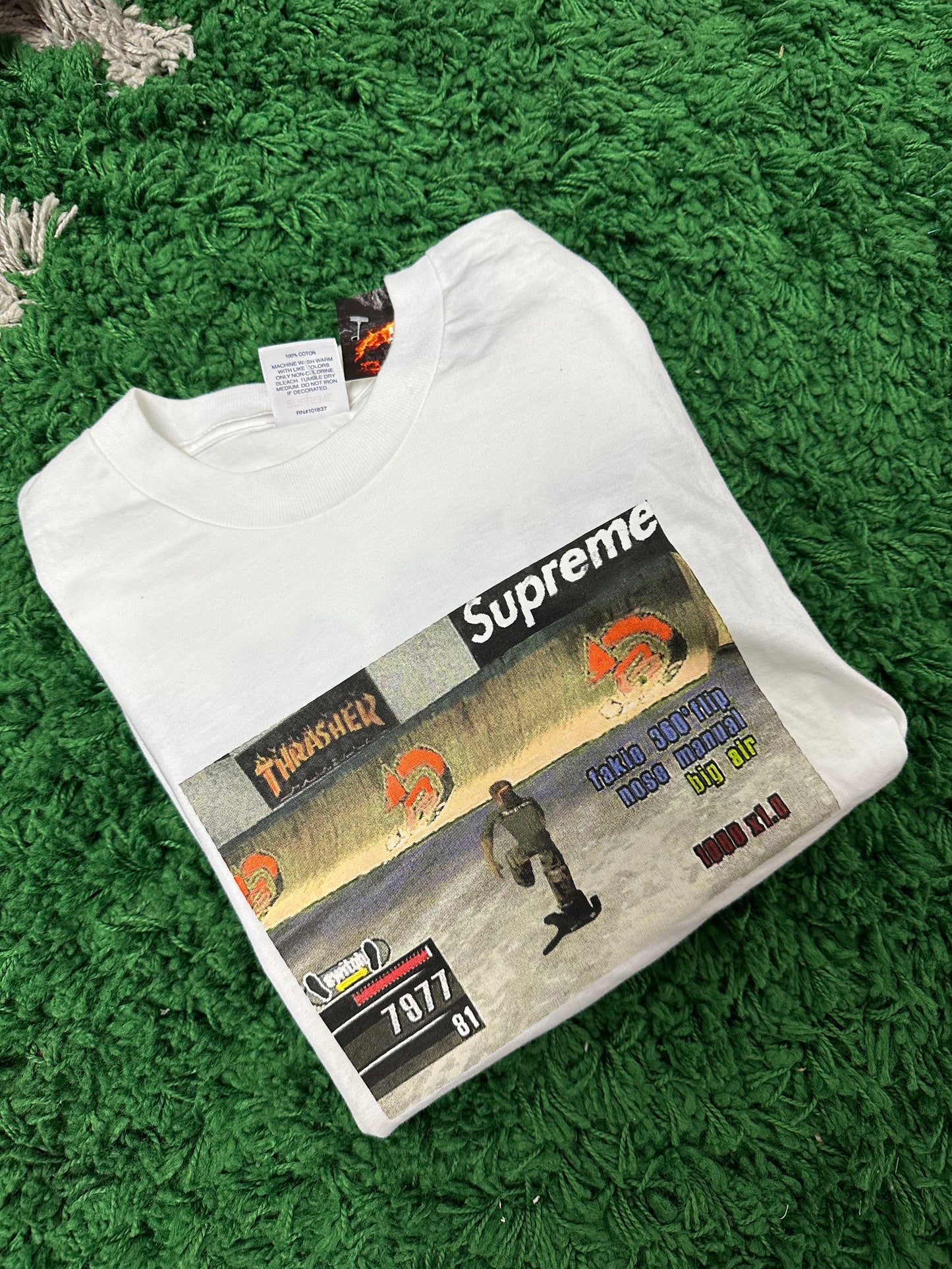 Supreme Thrasher Game Tee White