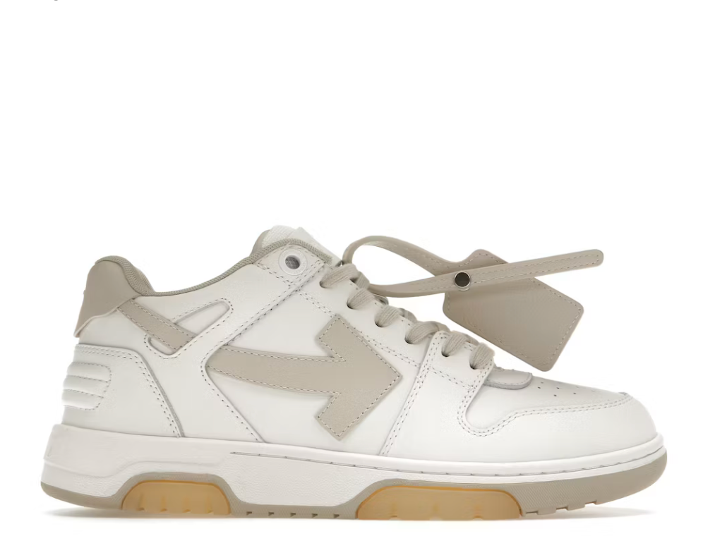 OFF-WHITE Out Of Office OOO Low Tops
White Beige