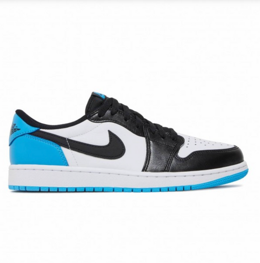 Jordan 1 Retro Low OG Black Dark Powder Blue