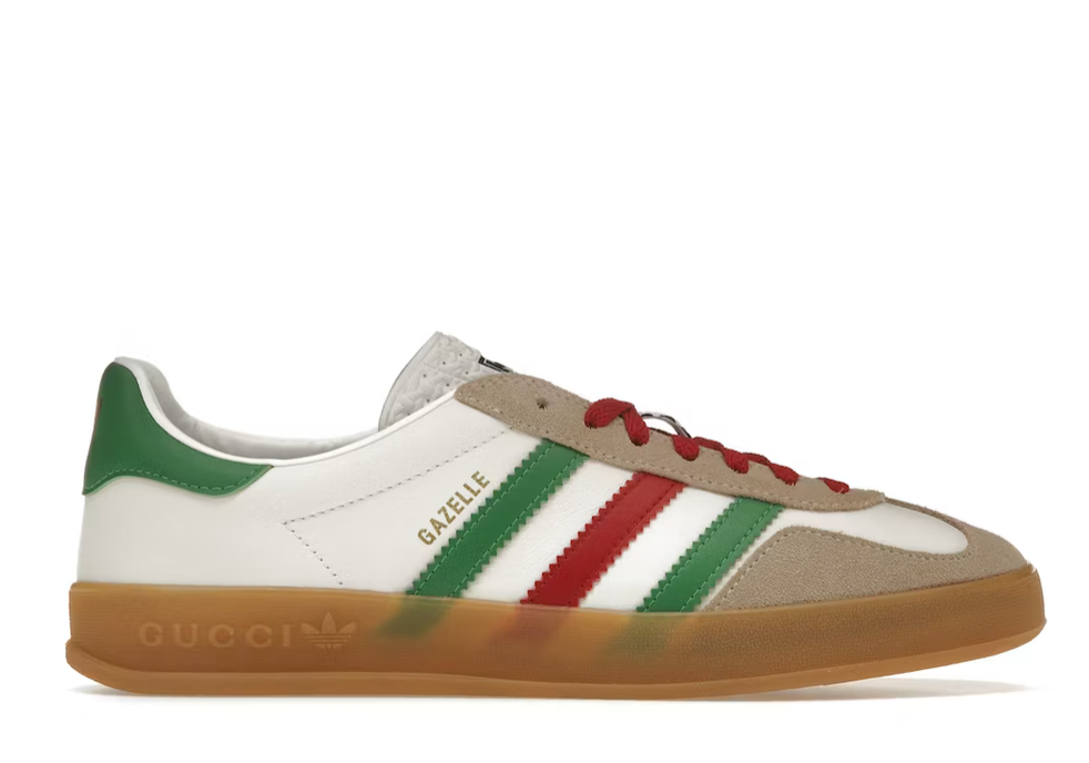 Gucci x Adidas Gazelle - White Green Red