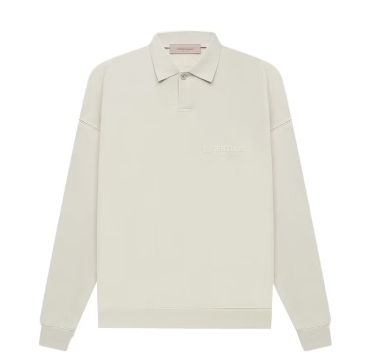 ESSENTIALS Fear Of God LS POLO - Smoke