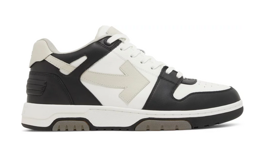 OFF-WHITE Out Of Office OOO Low Tops Calf Leather Beige Black