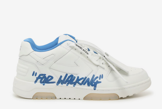 OFF-WHITE Out Of Office OOO Low Tops
For Walking White Royal Blue