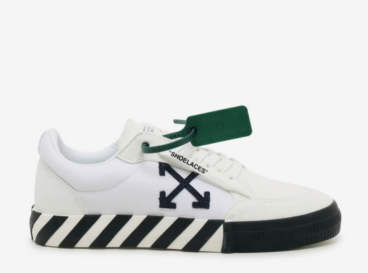 Off White Vulcanized - Canvas Suede White Green