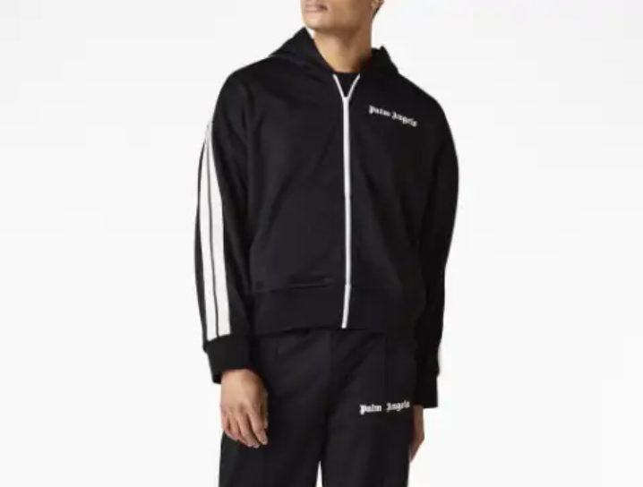 Palm Angels Zip Hoodie - Black