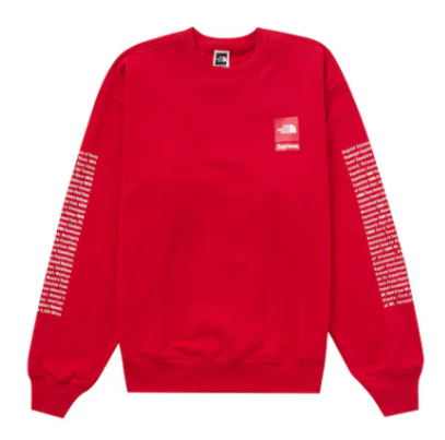 Supreme The North Face Crewneck Red