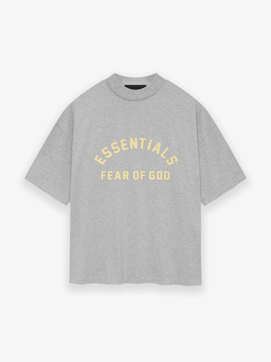 Fear of God Essentials Heavy Jersey Crewneck Tee Light Heather Grey