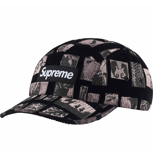 Supreme Weirdo Dave Corduroy Camp Cap Black