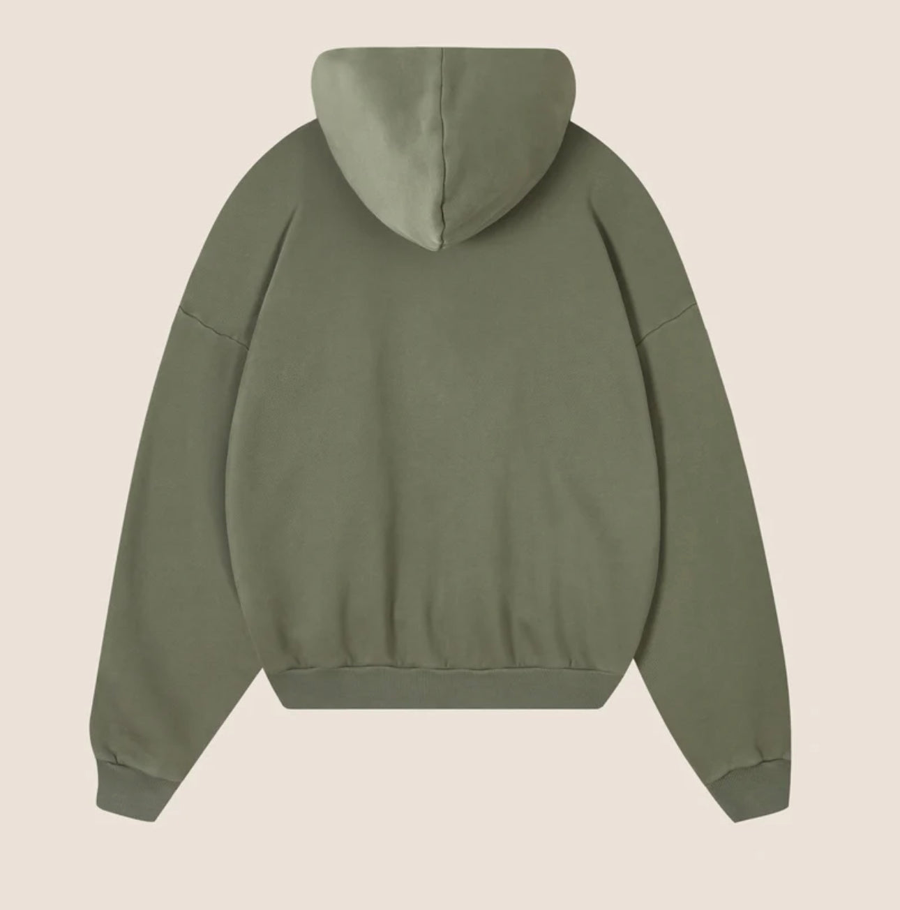 BOXY HOOD WASHED KHAKI NUDE