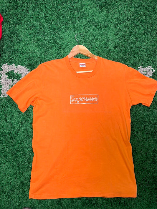 Supreme Kaws Tee Chalk Box Logo OG SS02