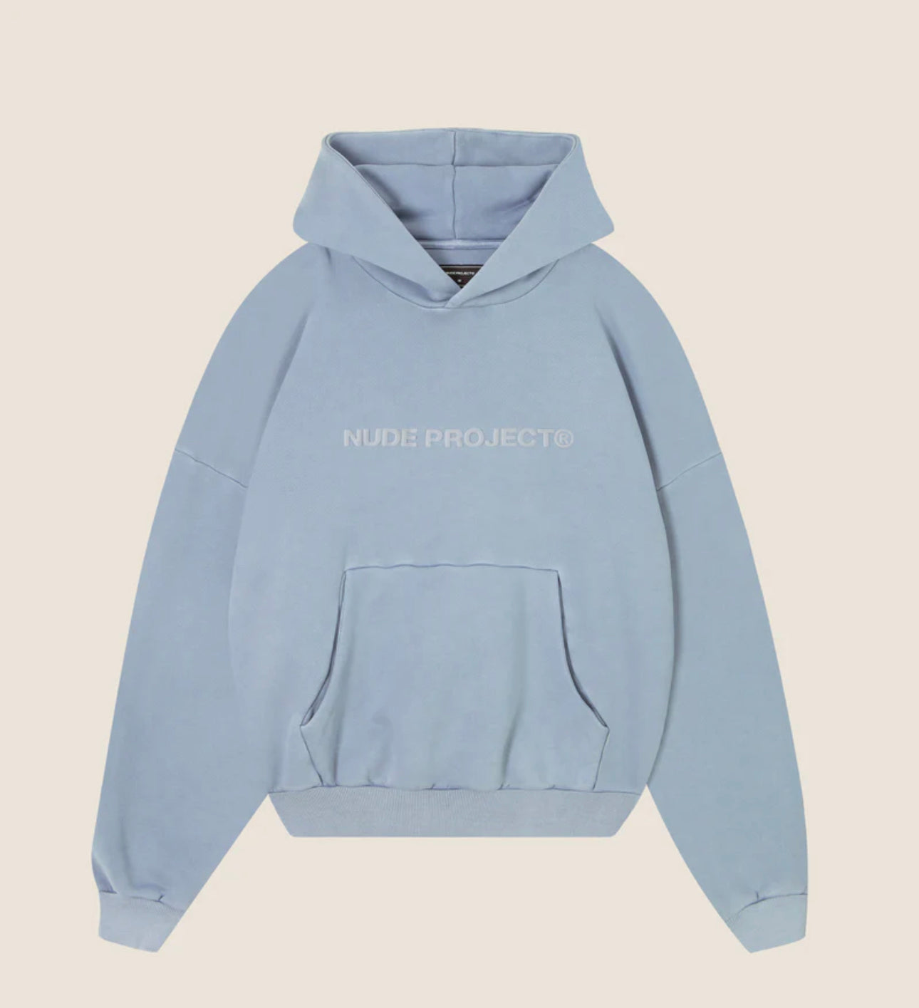 BOXY HOOD ICE GREY NUDE